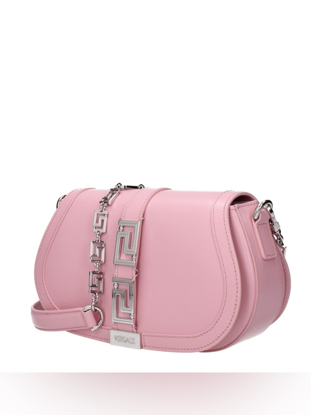Versace Greca goddess calf leather medium flap crossbody shoulder clutch bag NEW